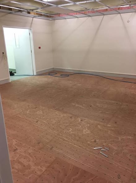 Vinyl flooring detail